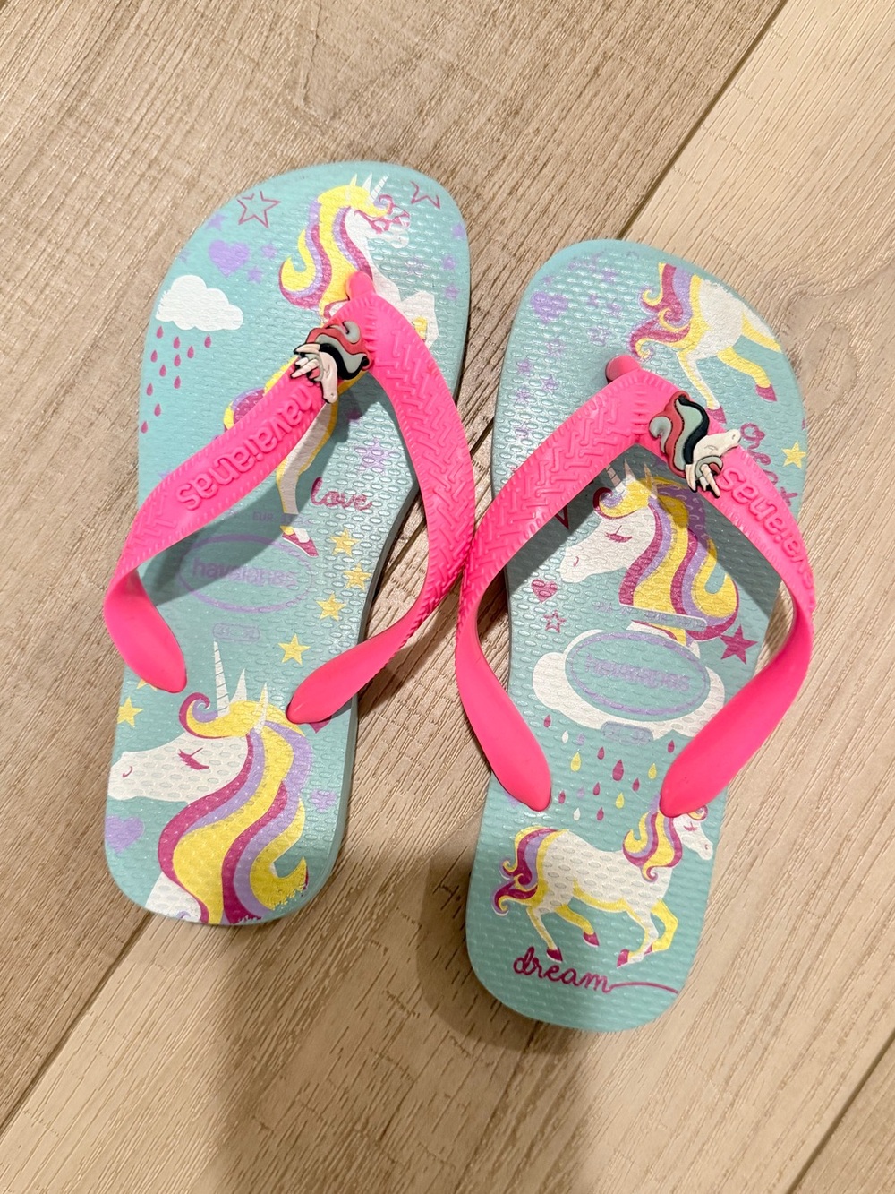 Kids Havaianas Unicorn Flip Flops
